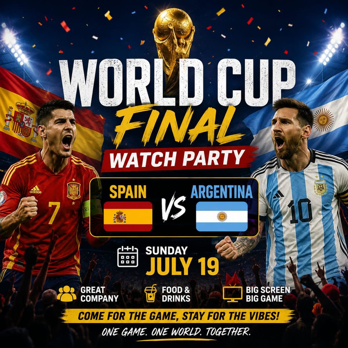 ⚽🏆 World Cup Final Watch Party 🏆⚽