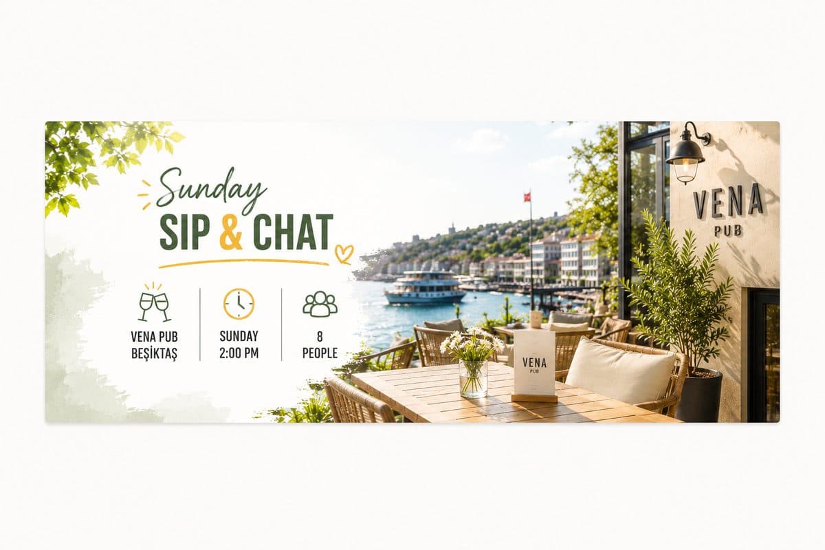 🍻 Sunday Sip & Chat: Enjoy the Beşiktaş Atmosphere