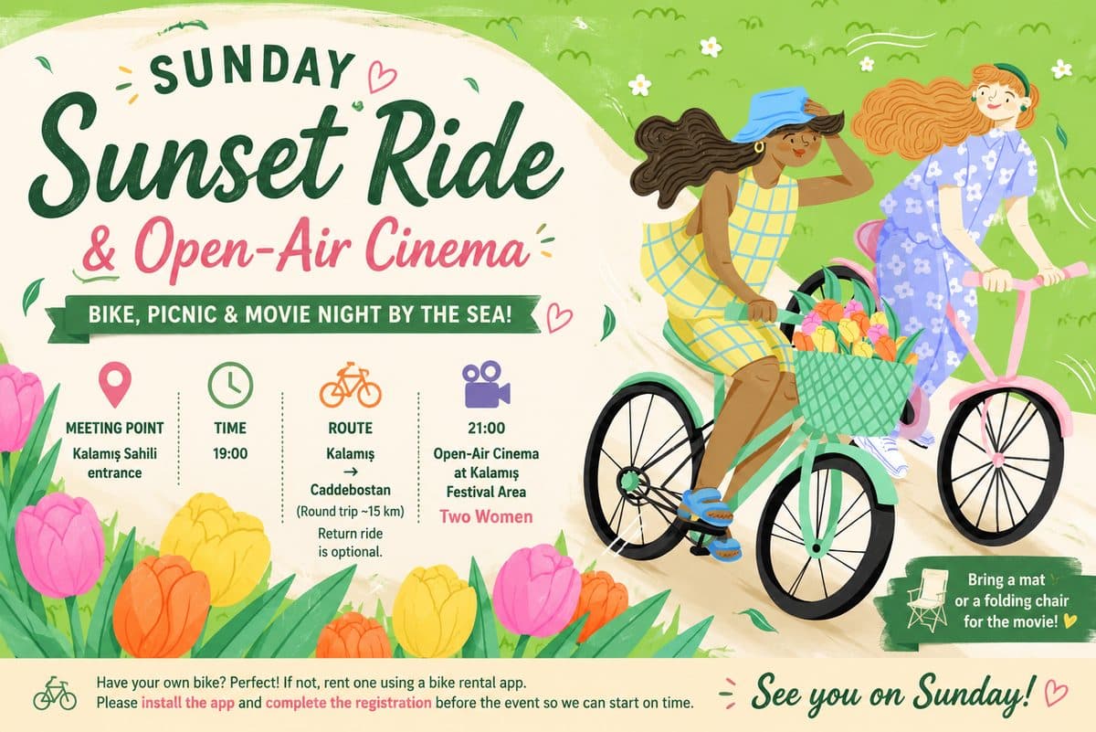 Sunset Ride & Open-Air Cinema 🚴🎬